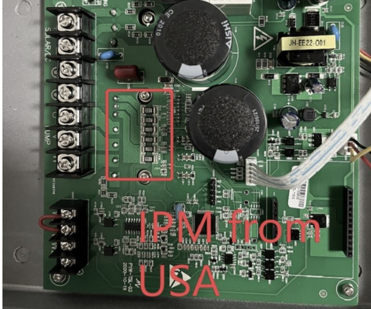 3OSP15-197E | Up to 197 ft, 14.5 GPM, 0.8HP, solar submersible pump, with external controller