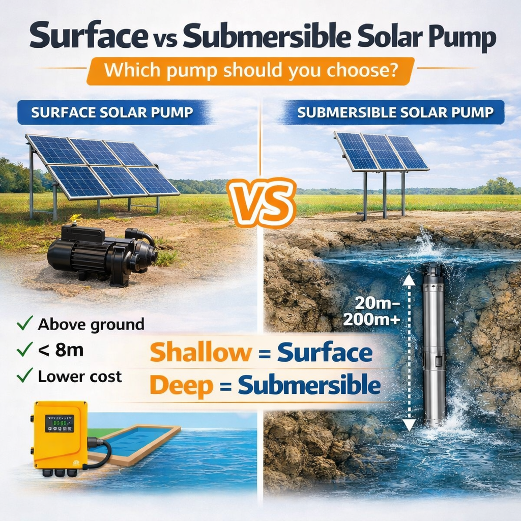 Surface vs Submersible Solar Pump: Which One Should You Choose?