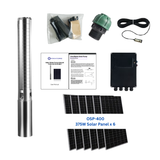 3OSP24-426 | Up to 426 ft, 24 GPM, 1.3HP, solar submersible pump, with internal MPPT controller