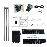 4OSP33-508 | Up to 508 ft, 33 GPM, 2 HP, solar submersible pump, with internal MPPT controller