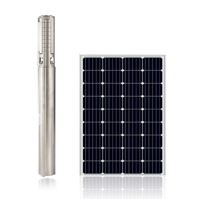 4OSP66-217 | Up to 217 ft, 66.7 GPM, 1.61 HP, solar submersible pump, with internal MPPT controller