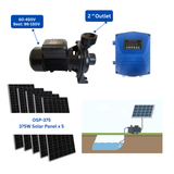 OSCP-1200-92 | Up to 68 ft, 92 GPM, 1 HP, 1200 W | Solar Surface Pump with External Controller