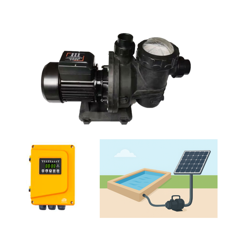 SPSP-370 | Up to 45.9 ft, 74.4 GPM, 1 HP, swimming pool surface pump, with internal controller