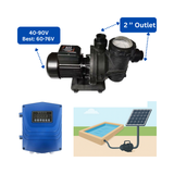 SPSP-370 | Up to 45.9 ft, 74.4 GPM, 1 HP, swimming pool surface pump, with internal controller